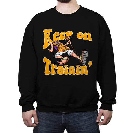 Keep On Trainin - Crew Neck Sweatshirt Crew Neck Sweatshirt RIPT Apparel Small / Black