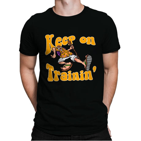 Keep On Trainin - Mens Premium T-Shirts RIPT Apparel Small / Black