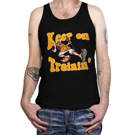 Keep On Trainin - Tanktop Tanktop RIPT Apparel X-Small / Black