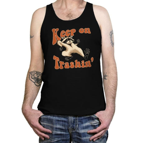 Keep on Trashin' - Tanktop Tanktop RIPT Apparel X-Small / Black