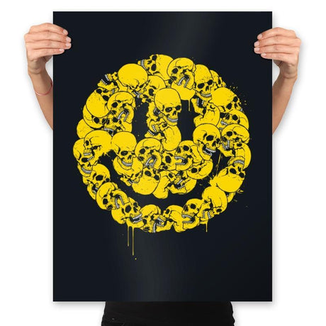 Keep Smiling - Prints Posters RIPT Apparel 18x24 / Black