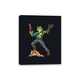 Kermit Ash Style - Canvas Wraps Canvas Wraps RIPT Apparel 8x10 / Black