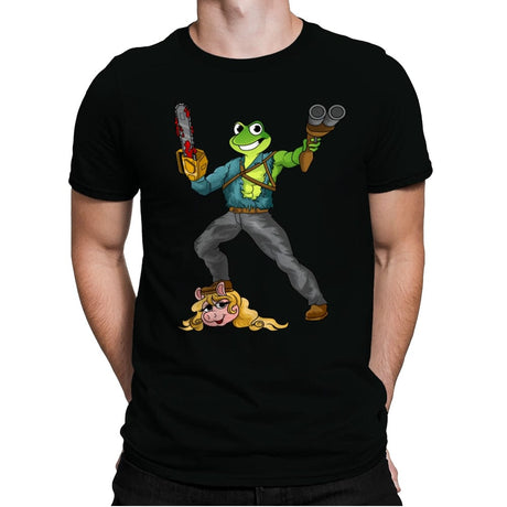 Kermit Ash Style - Mens Premium T-Shirts RIPT Apparel Small / Black