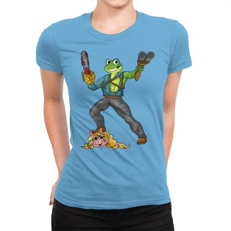 Kermit Ash Style - Womens Premium T-Shirts RIPT Apparel Small / Turquoise