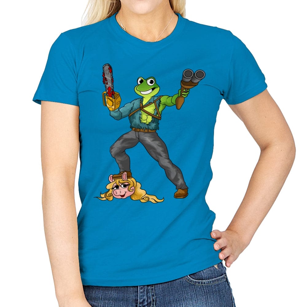 Kermit Ash Style - Womens T-Shirts RIPT Apparel Small / Sapphire