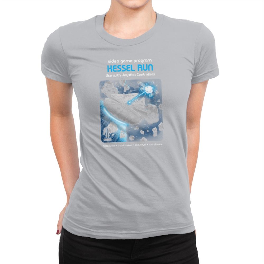 Kessel Run Video Game Exclusive - Womens Premium T-Shirts RIPT Apparel Small / Silver