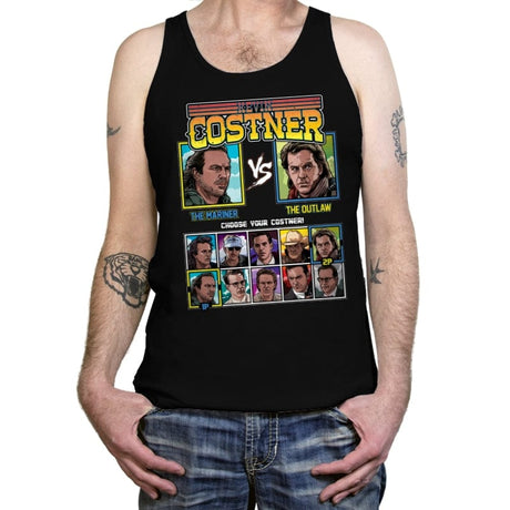 Kevin Costner Fighter - Tanktop Tanktop RIPT Apparel X-Small / Black