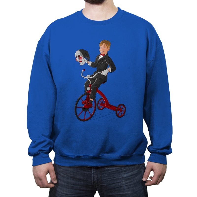 Kevin the Puppet - Crew Neck Sweatshirt Crew Neck Sweatshirt RIPT Apparel Small / Royal