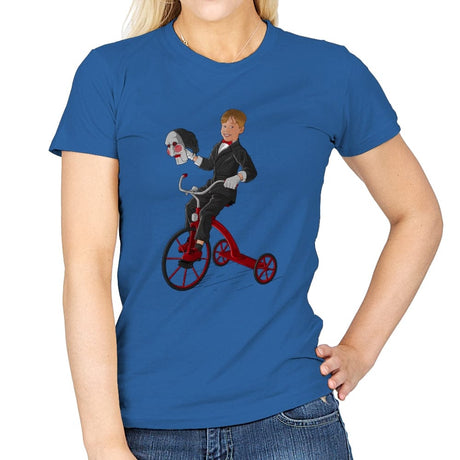 Kevin the Puppet - Womens T-Shirts RIPT Apparel Small / Royal