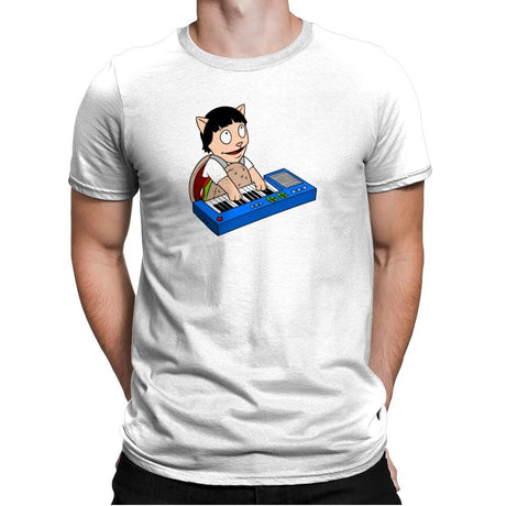 Keyboard Burger Cat Exclusive - Mens Premium T-Shirts RIPT Apparel Small / White