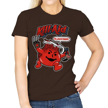 Kill-Aid - Womens T-Shirts RIPT Apparel Small / Dark Chocolate