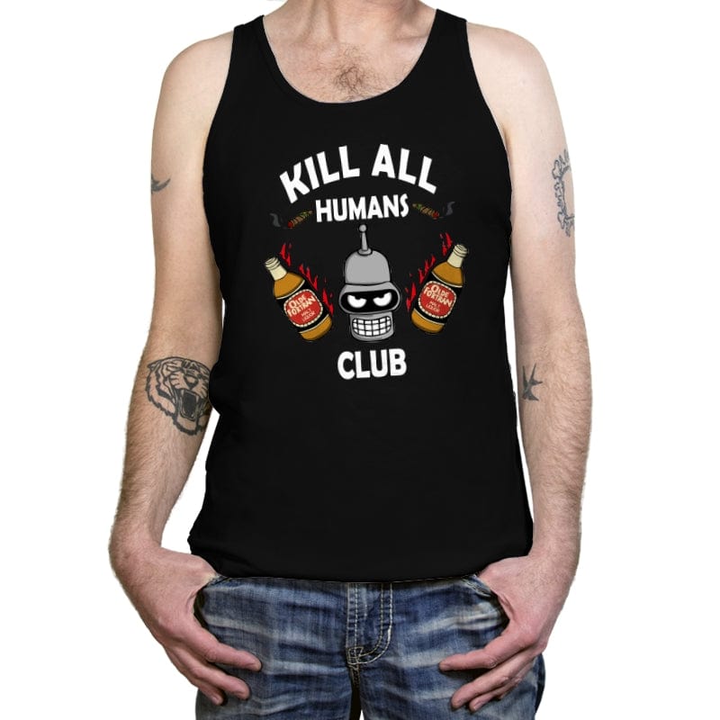 Kill All Humans Club - Tanktop Tanktop RIPT Apparel X-Small / Black