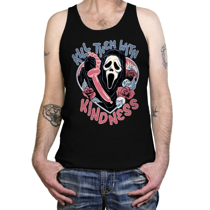 Kill them with Kindness - Tanktop Tanktop RIPT Apparel X-Small / Black