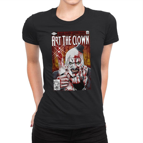 Killer Clown - Womens Premium T-Shirts RIPT Apparel Small / Black