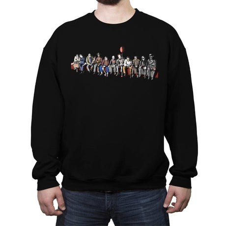 Killer Dinner - Crew Neck Sweatshirt Crew Neck Sweatshirt RIPT Apparel Small / Black