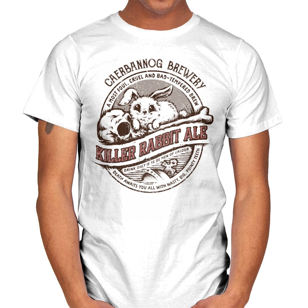 Killer Rabbit Ale - Mens T-Shirts RIPT Apparel Small / White