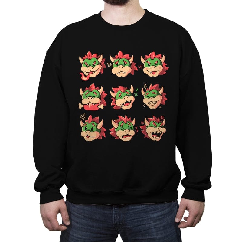 King Moods - Crew Neck Sweatshirt Crew Neck Sweatshirt RIPT Apparel Small / Black