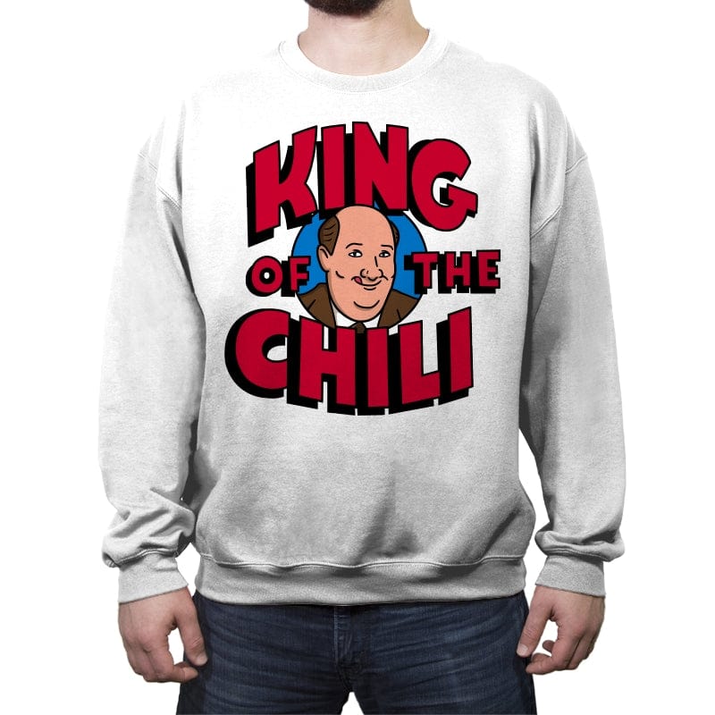 King of the Chili! - Crew Neck Sweatshirt Crew Neck Sweatshirt RIPT Apparel Small / White