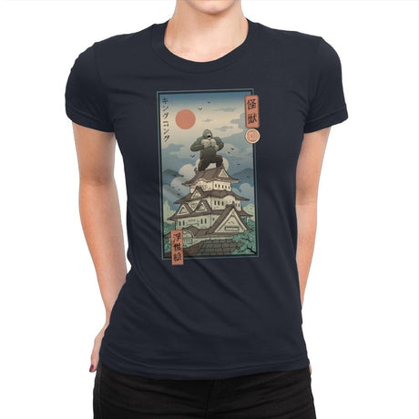 King of the Edo Jungle - Womens Premium T-Shirts RIPT Apparel Small / Midnight Navy