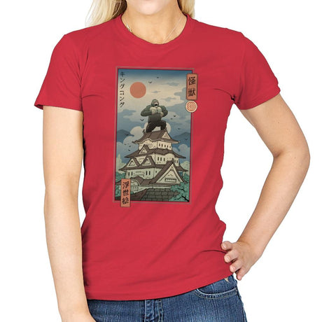 King of the Edo Jungle - Womens T-Shirts RIPT Apparel Small / Red