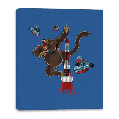 King Oozaru - Canvas Wraps Canvas Wraps RIPT Apparel 16x20 / Royal