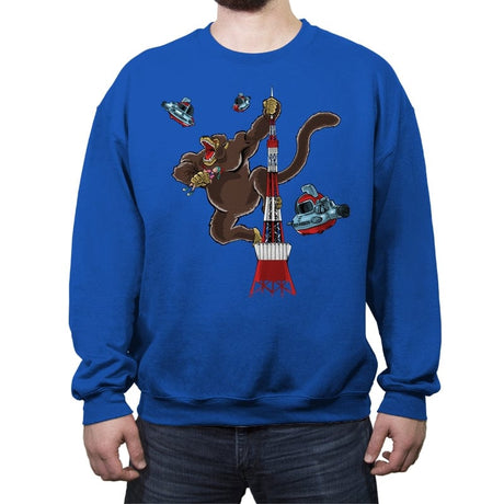 King Oozaru - Crew Neck Sweatshirt Crew Neck Sweatshirt RIPT Apparel Small / Royal