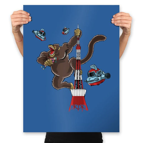 King Oozaru - Prints Posters RIPT Apparel 18x24 / Royal