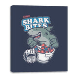 King Shark Bites - Canvas Wraps Canvas Wraps RIPT Apparel 16x20 / Navy