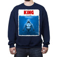 King Shark - Crew Neck Sweatshirt Crew Neck Sweatshirt RIPT Apparel Small / Navy