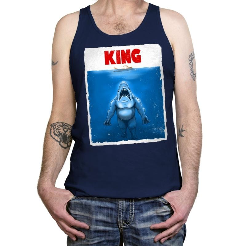 King Shark - Tanktop Tanktop RIPT Apparel X-Small / Navy