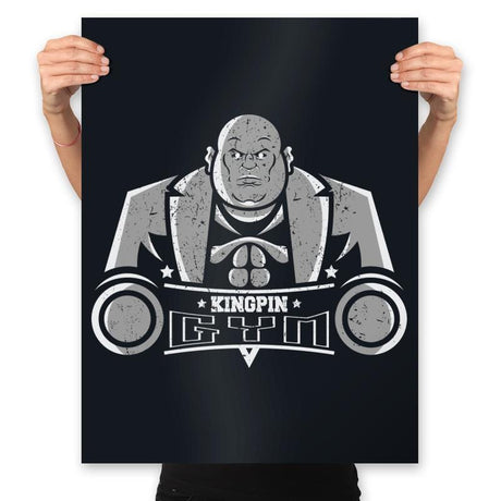 Kingpin Gym - Prints Posters RIPT Apparel 18x24 / Black