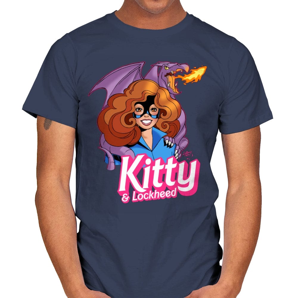 Kitty Doll - Mens T-Shirts RIPT Apparel Small / Navy