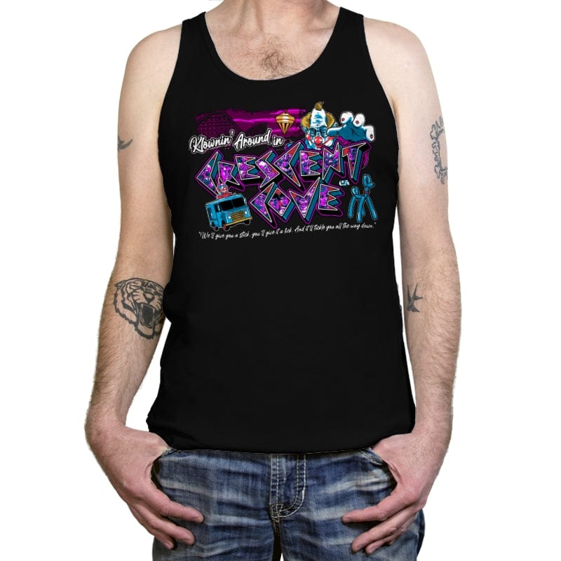 Klownin' in Crescent Cove - Tanktop Tanktop RIPT Apparel X-Small / Black