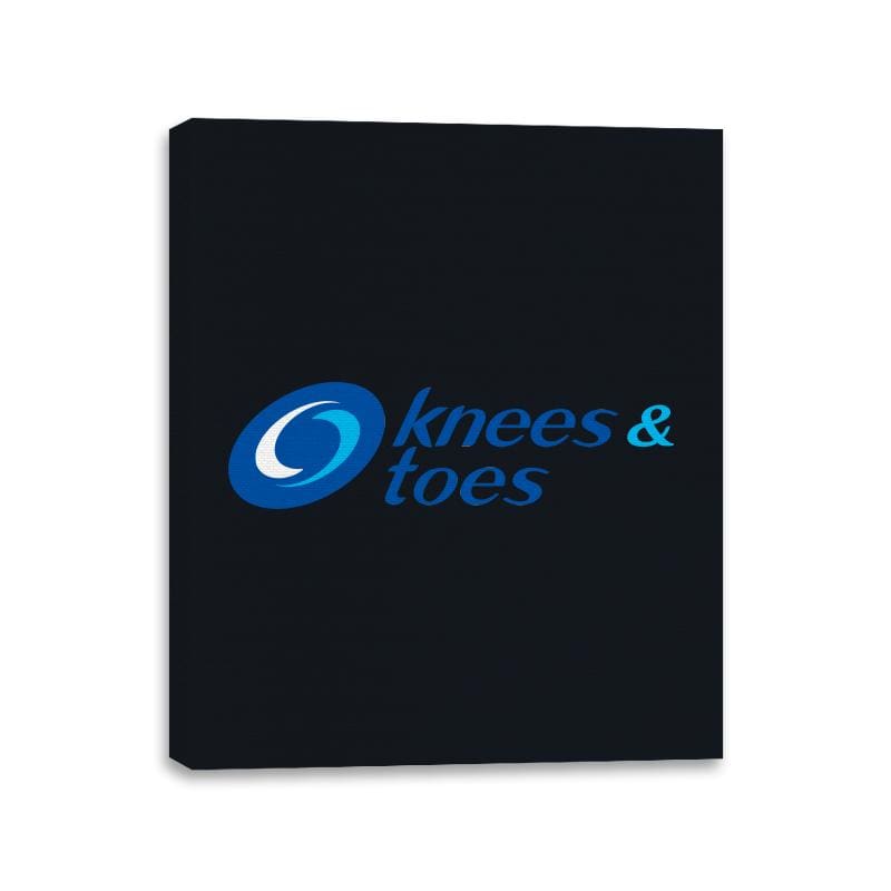 Knees and Toes - Canvas Wraps Canvas Wraps RIPT Apparel 11x14 / Black