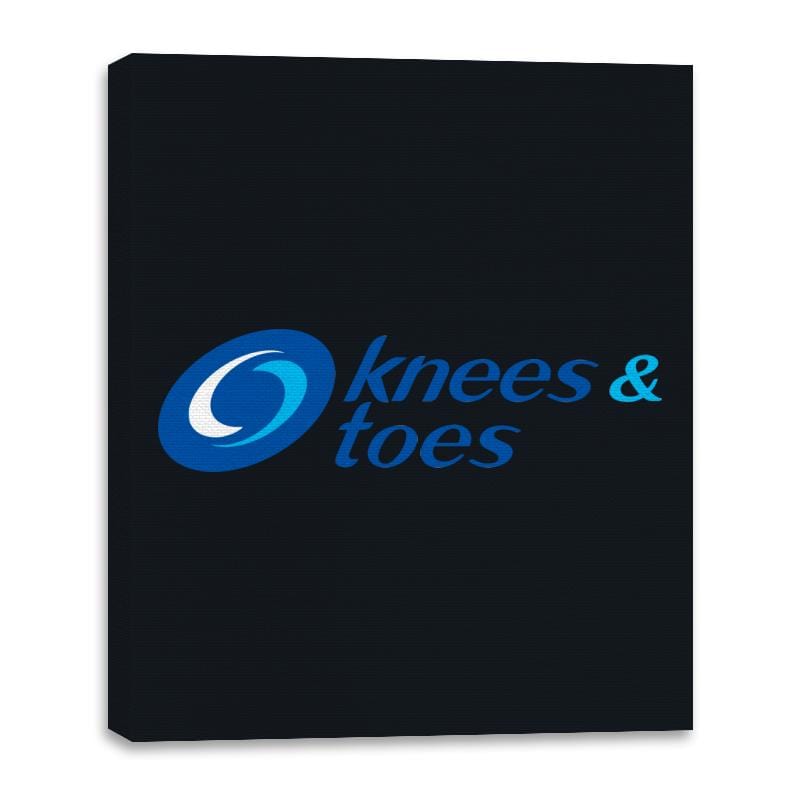 Knees and Toes - Canvas Wraps Canvas Wraps RIPT Apparel 16x20 / Black