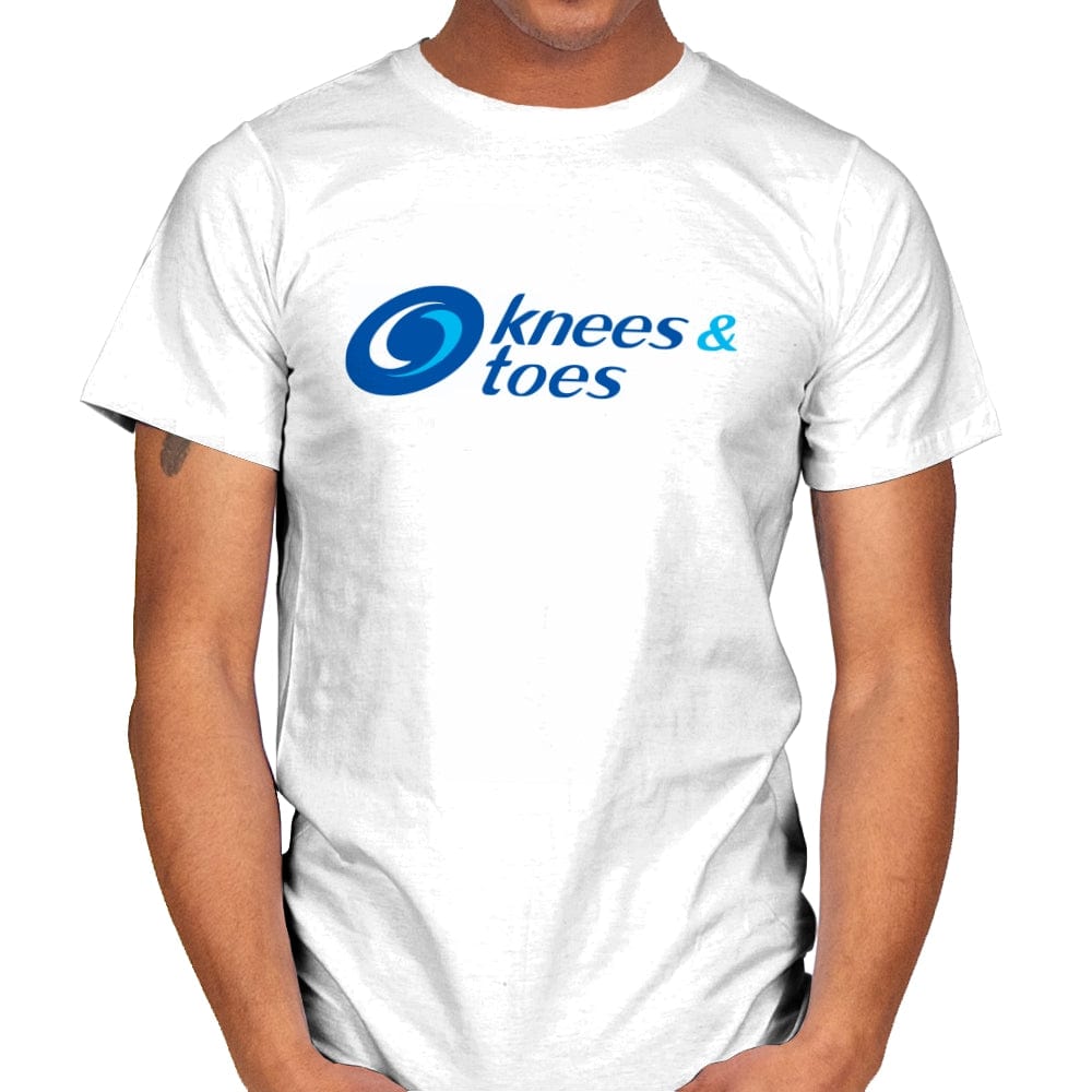 Knees and Toes - Mens T-Shirts RIPT Apparel Small / White