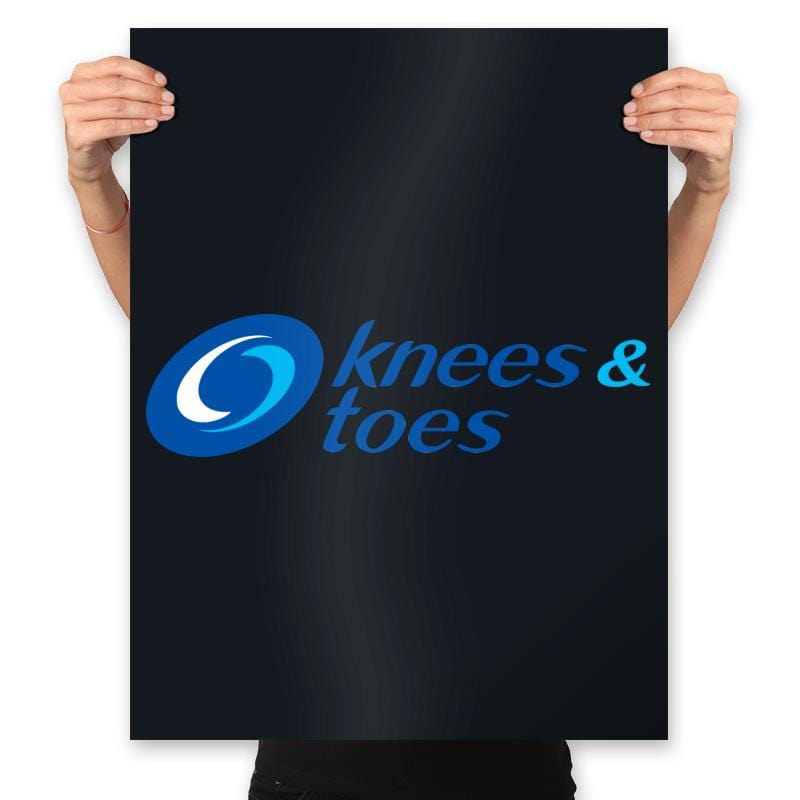 Knees and Toes - Prints Posters RIPT Apparel 18x24 / Black