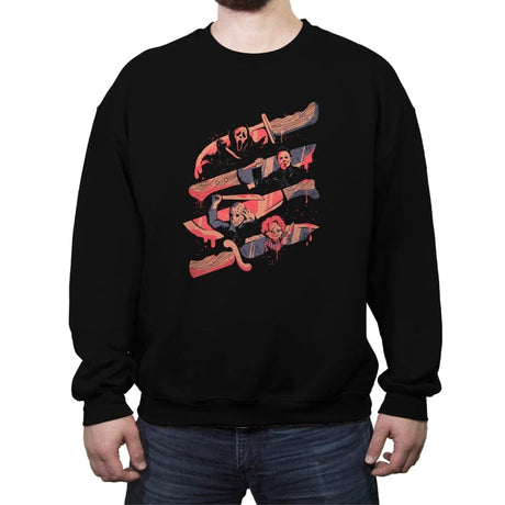 Knife Killers - Crew Neck Sweatshirt Crew Neck Sweatshirt RIPT Apparel Small / Black