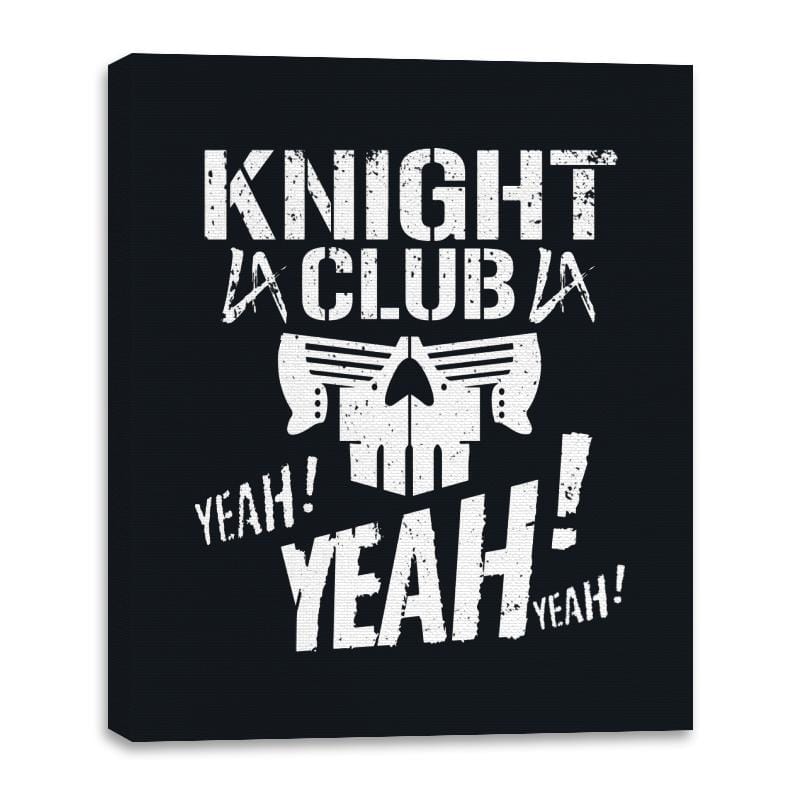 Knight Club - Canvas Wraps Canvas Wraps RIPT Apparel 16x20 / Black