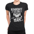 Knight Club - Womens Premium T-Shirts RIPT Apparel Small / Black