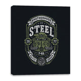 Knight of Steel T-51 - Canvas Wraps Canvas Wraps RIPT Apparel 16x20 / Black