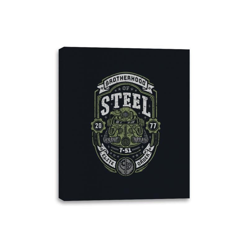 Knight of Steel T-51 - Canvas Wraps Canvas Wraps RIPT Apparel 8x10 / Black