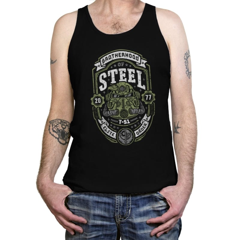 Knight of Steel T-51 - Tanktop Tanktop RIPT Apparel X-Small / Black