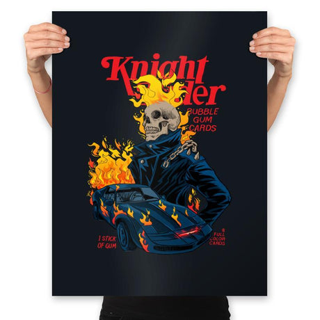 Knight Rider - Prints Posters RIPT Apparel 18x24 / Black