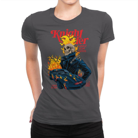 Knight Rider - Womens Premium T-Shirts RIPT Apparel Small / Heavy Metal