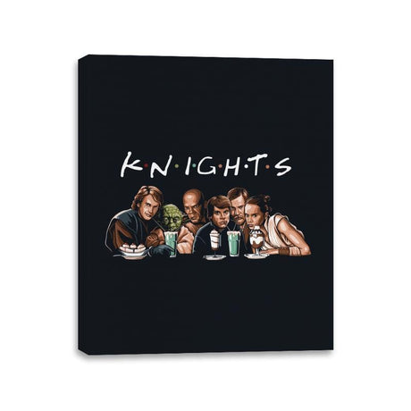 Knights - Canvas Wraps Canvas Wraps RIPT Apparel 11x14 / Black