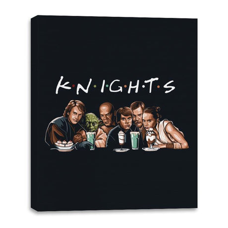 Knights - Canvas Wraps Canvas Wraps RIPT Apparel 16x20 / Black