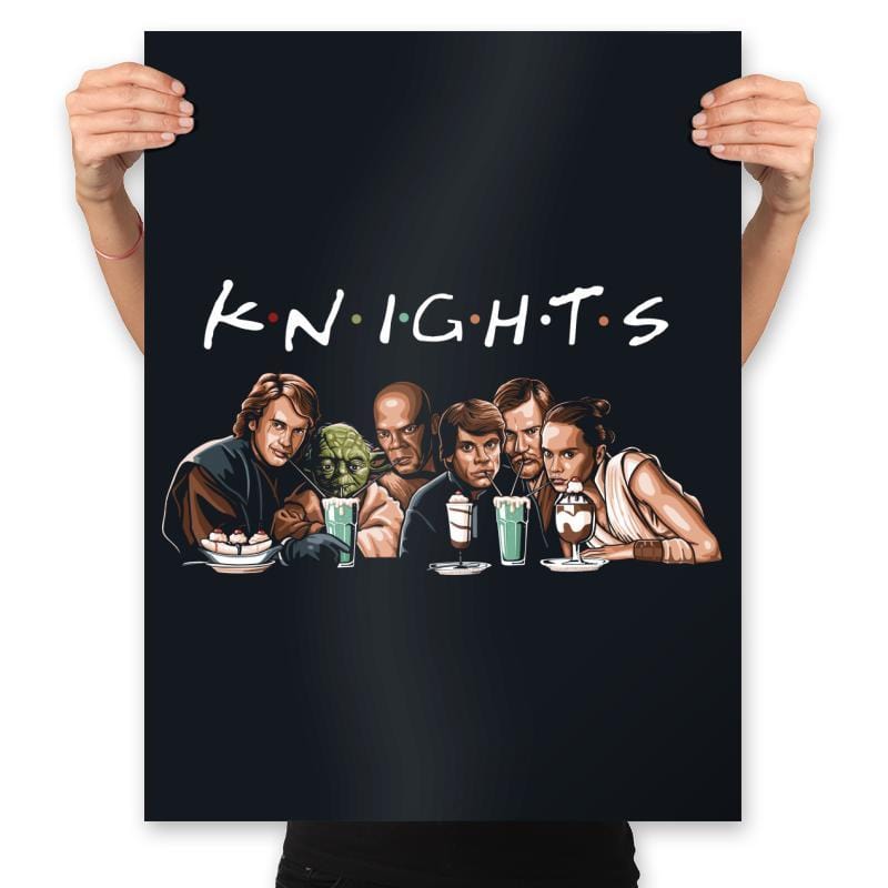 Knights - Prints Posters RIPT Apparel 18x24 / Black