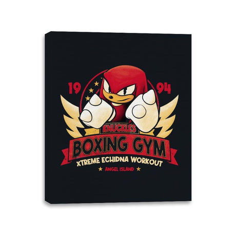 Knuckles Boxing Gym - Canvas Wraps Canvas Wraps RIPT Apparel 11x14 / Black