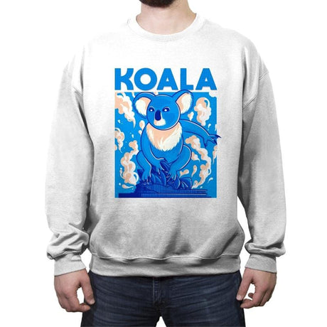 Koala ATTACK - Crew Neck Sweatshirt Crew Neck Sweatshirt RIPT Apparel Small / White